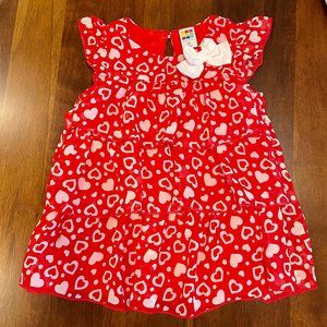 Valentines Day Girls Dress Red and pink Hearts